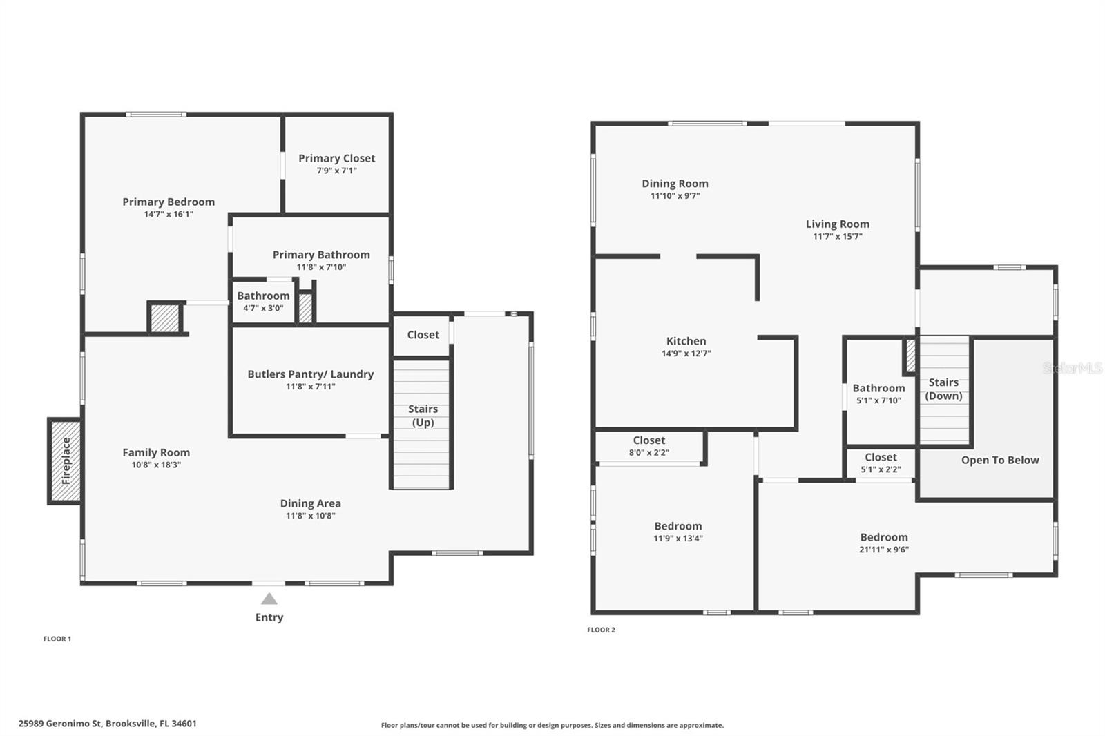 Floor plan, both floors