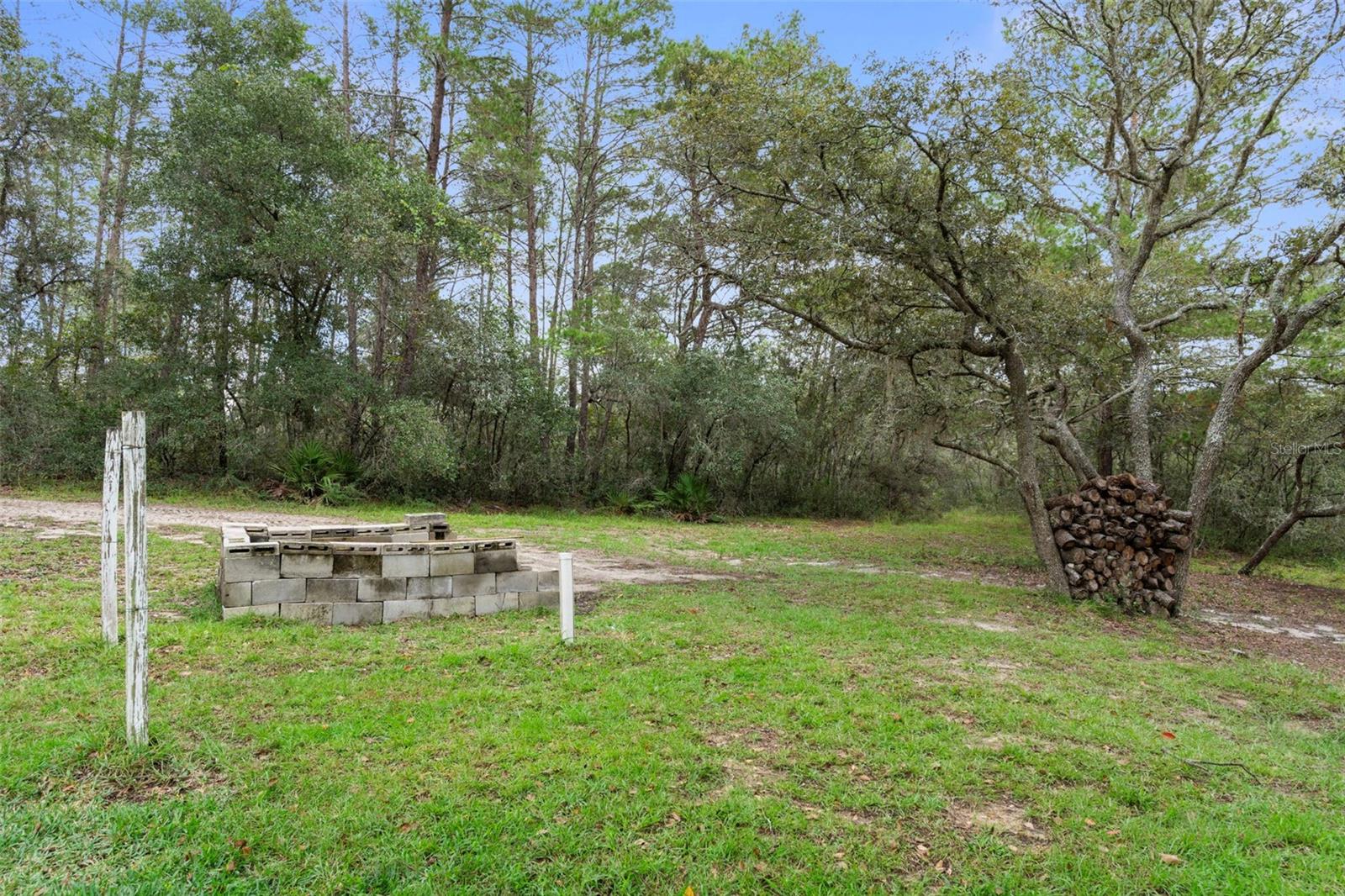East side of lot