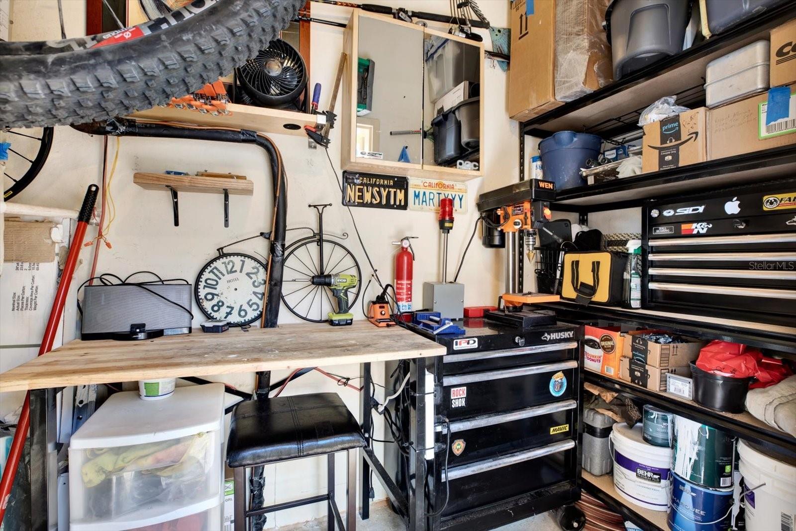 Private, separate storage unit to the right of unit door