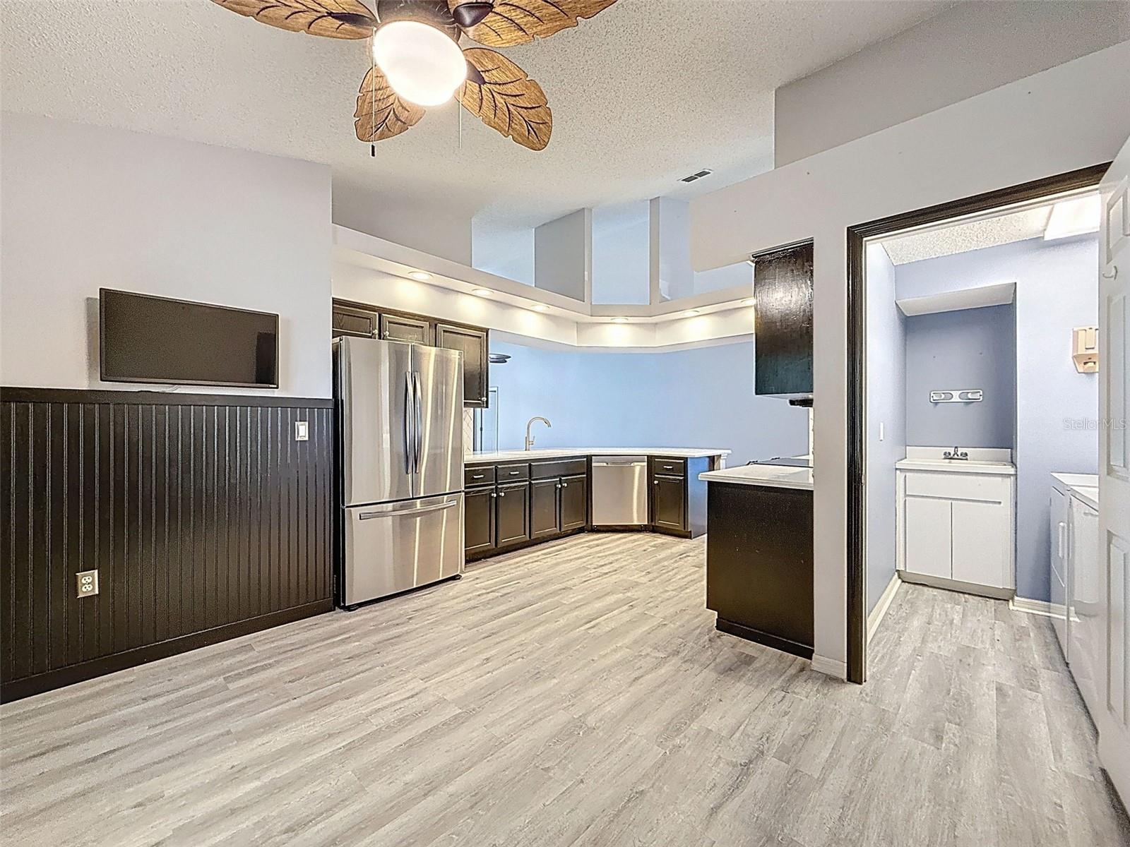 Kitchen + Breakfast Nook + Laundry Room