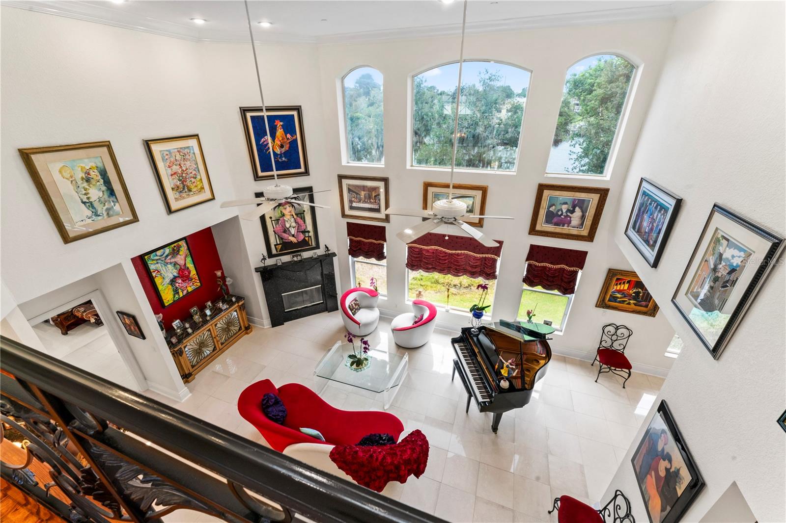 Third Floor View Down To Living Room
