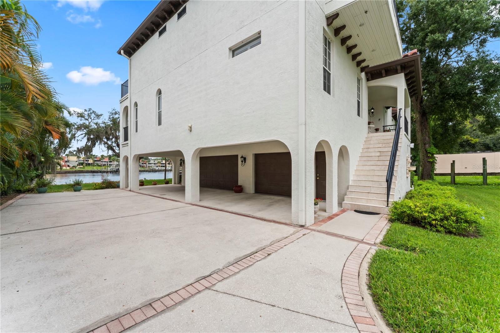 Driveway With View of the Garages