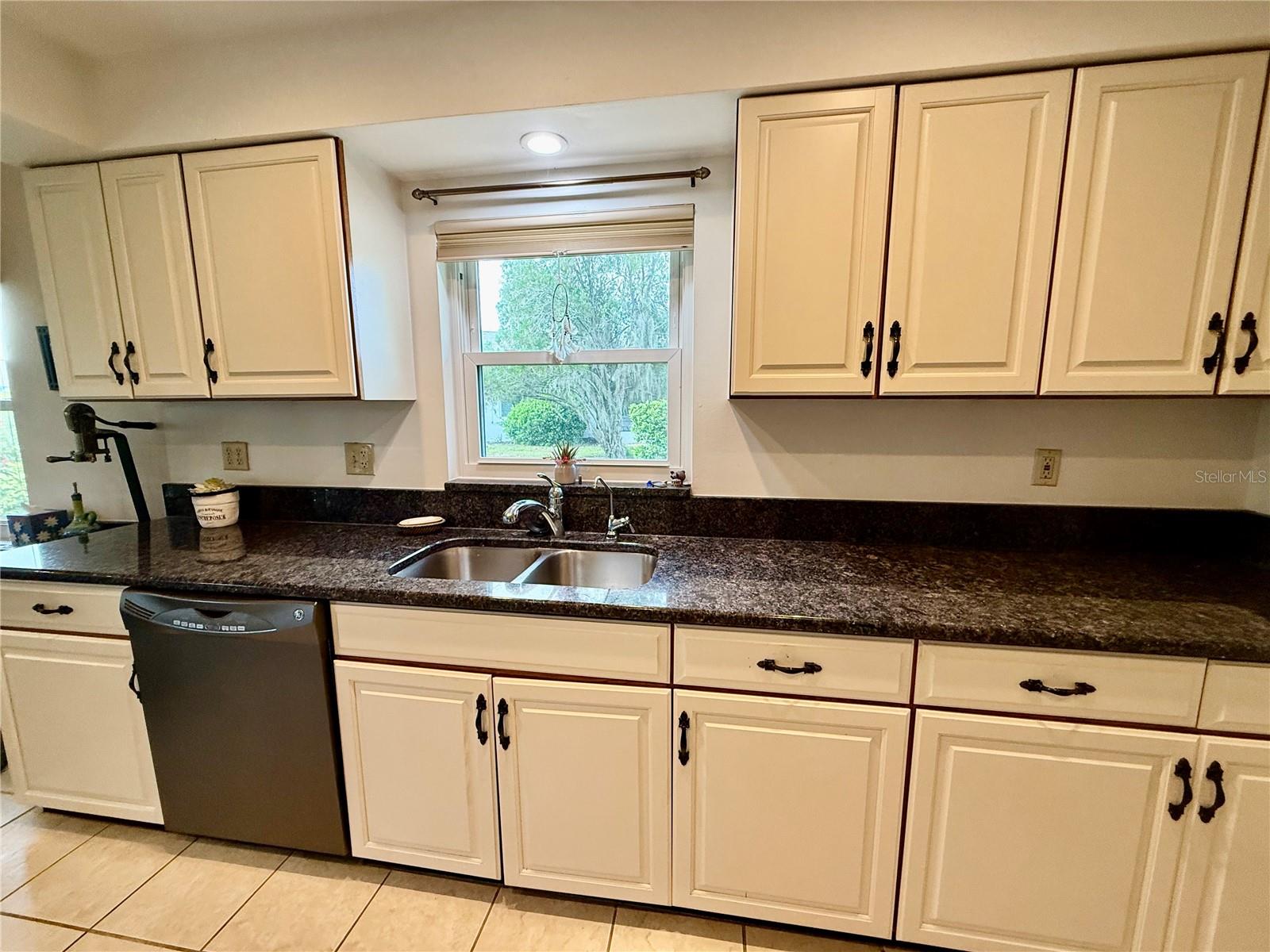 Kitchen window with natural lighting