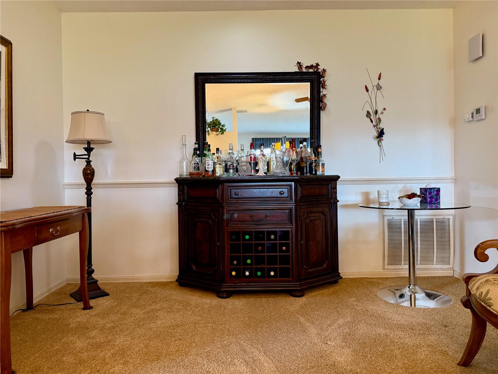 This area can be used as a dining area, office or extended living area