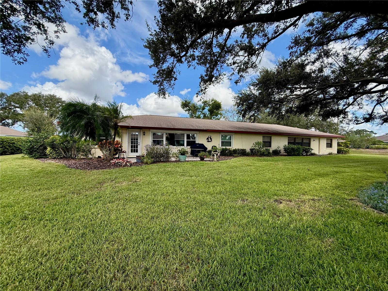 Back of property