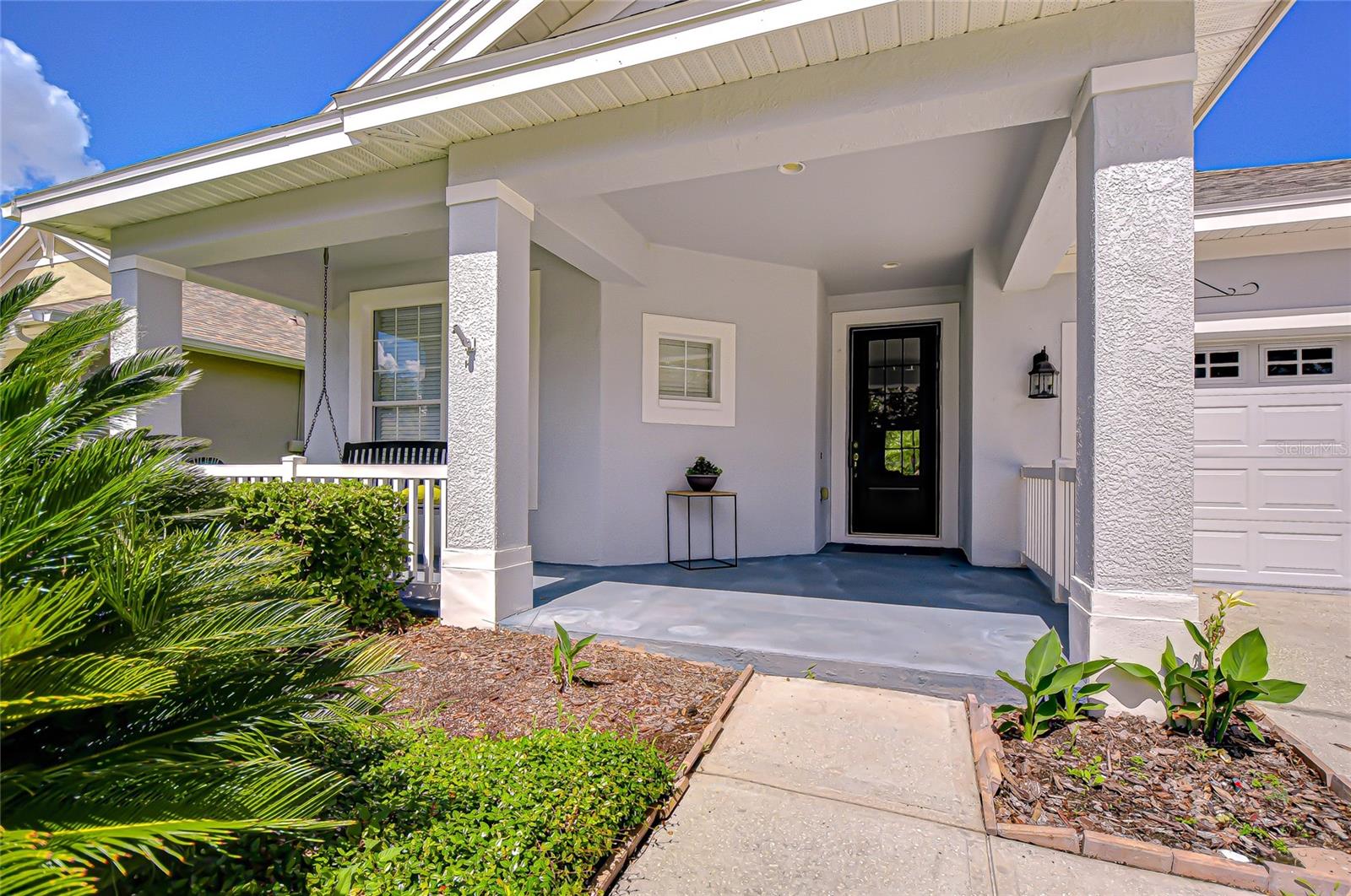 Spacious front porch