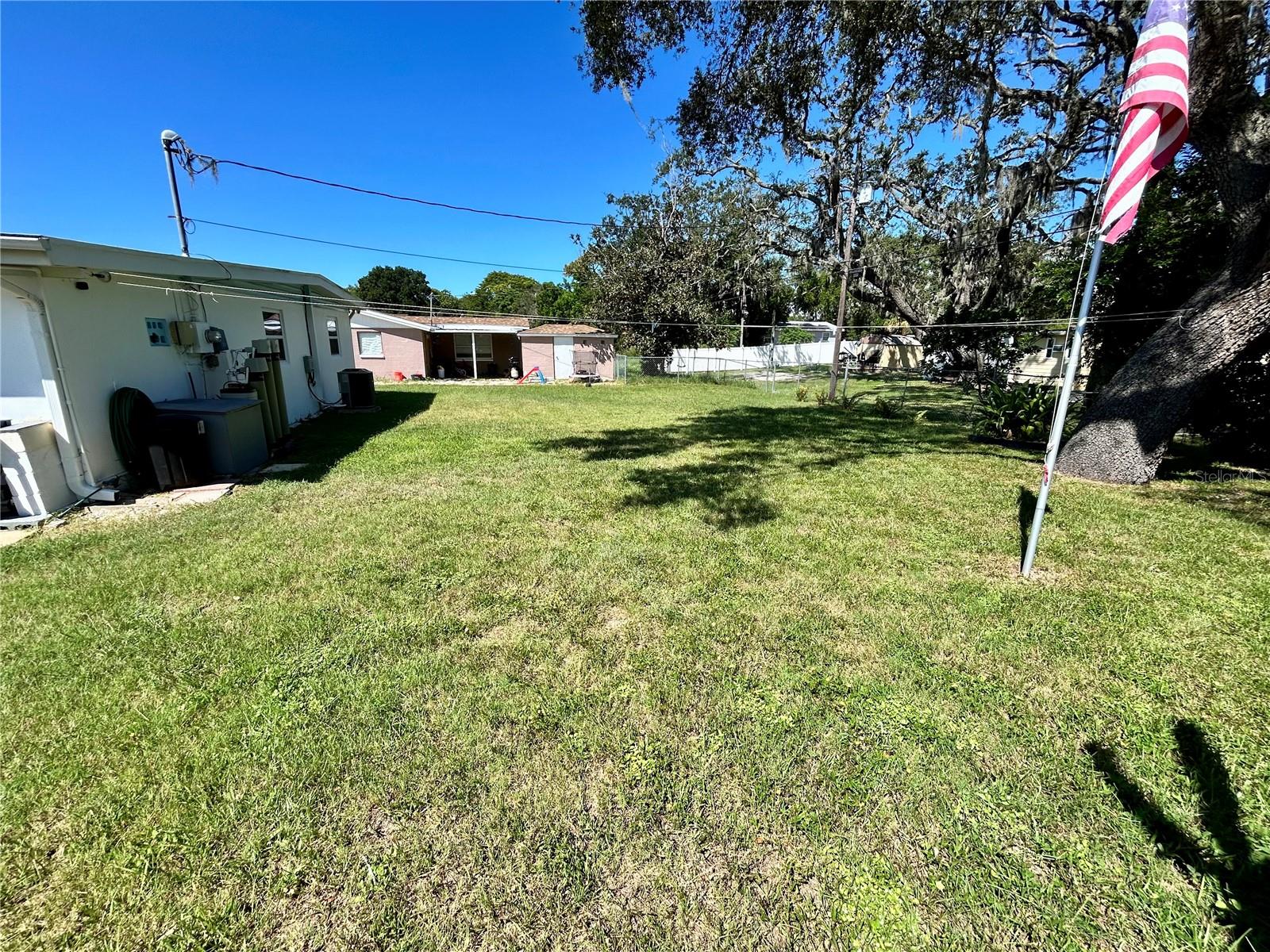 large back yard
