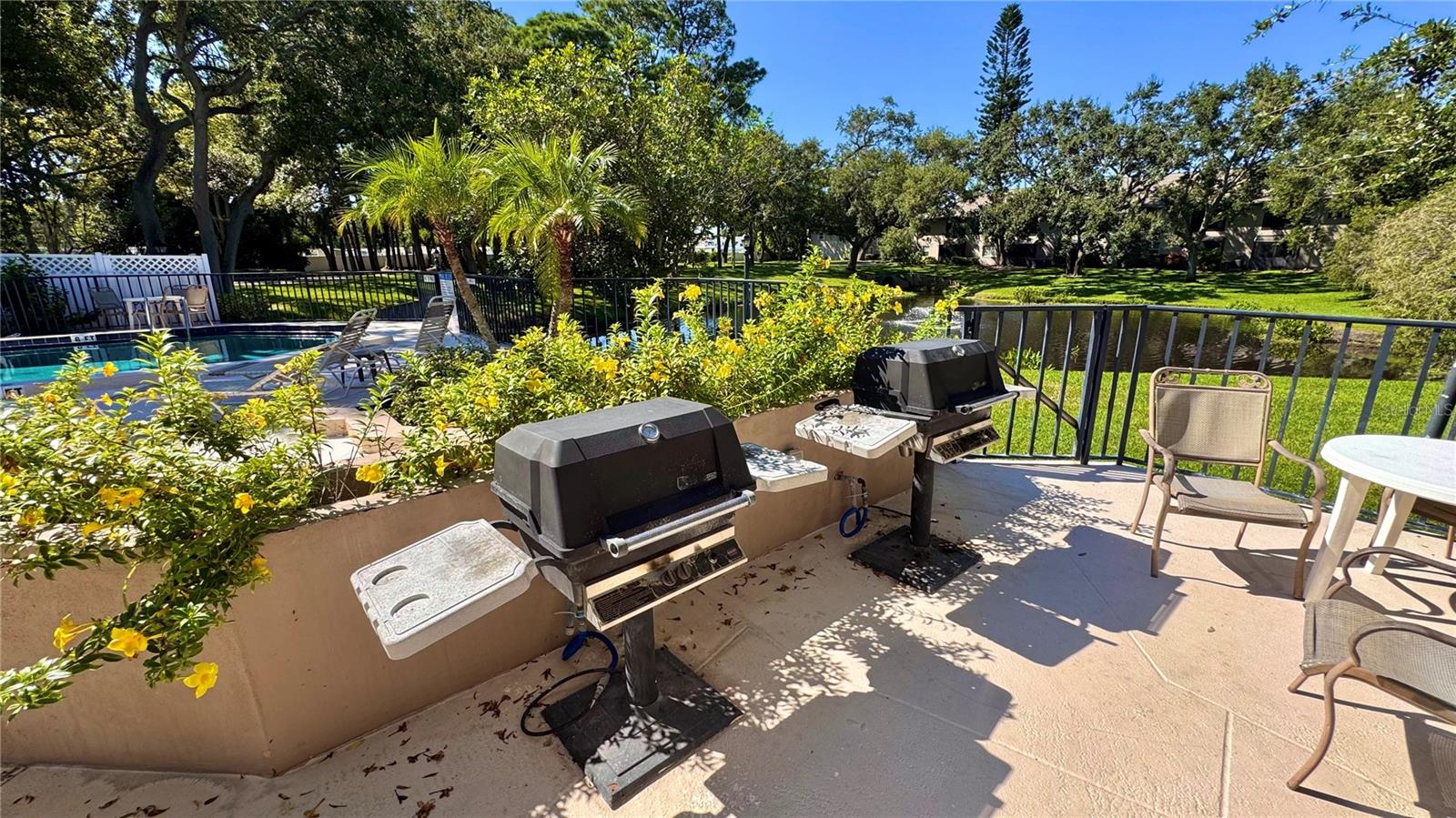 Grills at the pool