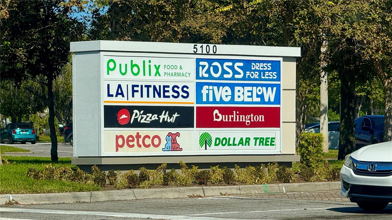 Across the street
