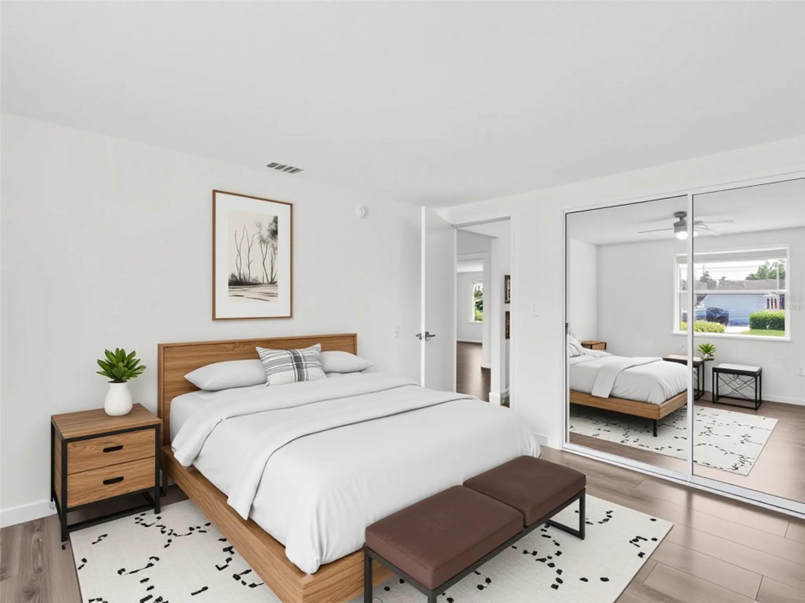 3rd bedroom, virtually staged