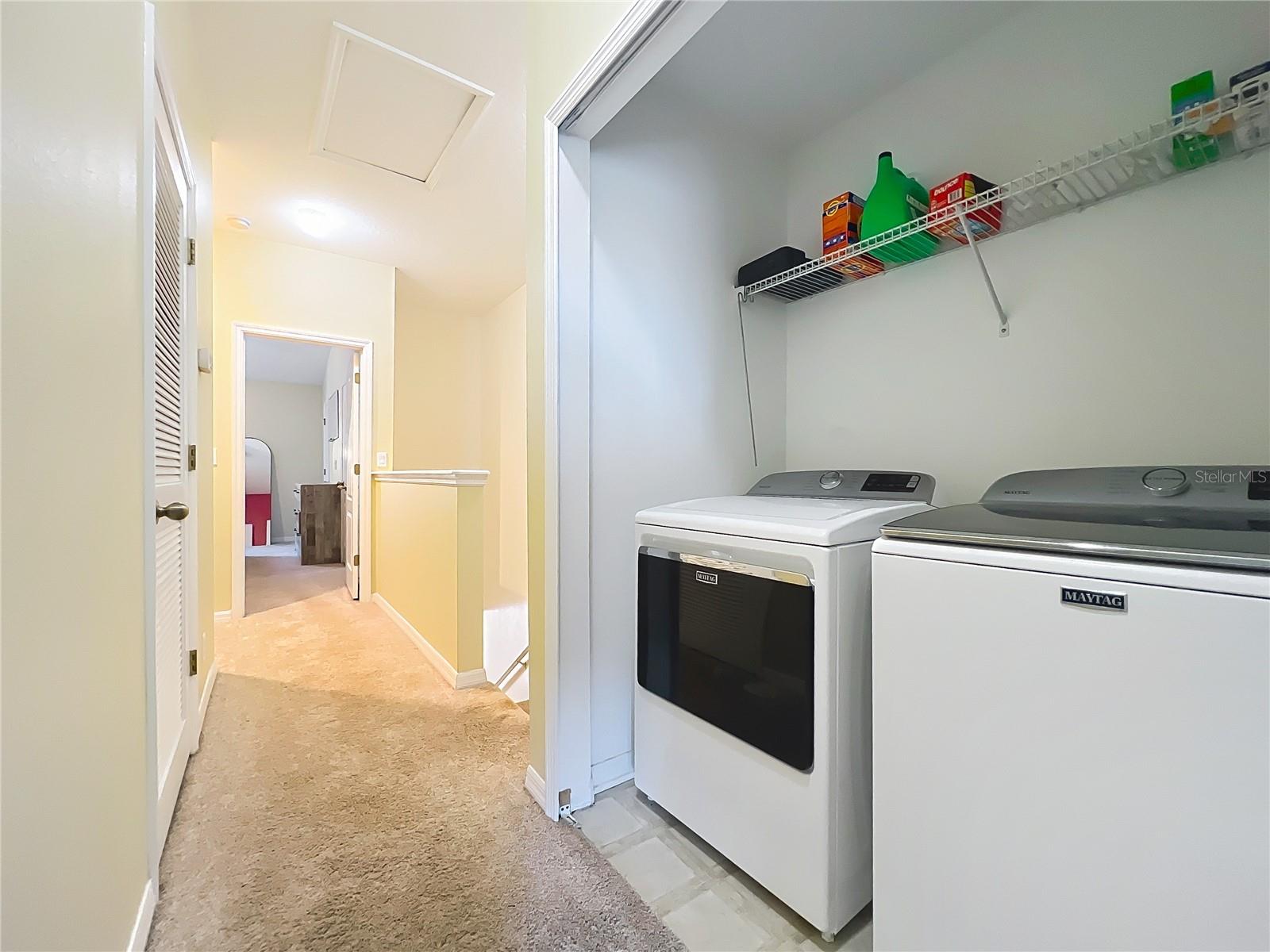 Upstairs Laundry with bifold doors