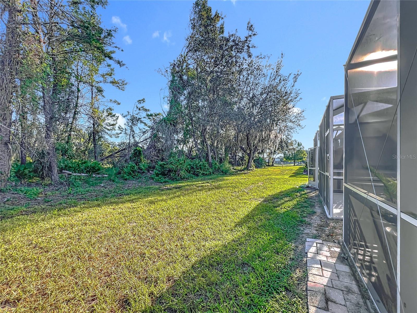 backyard area private