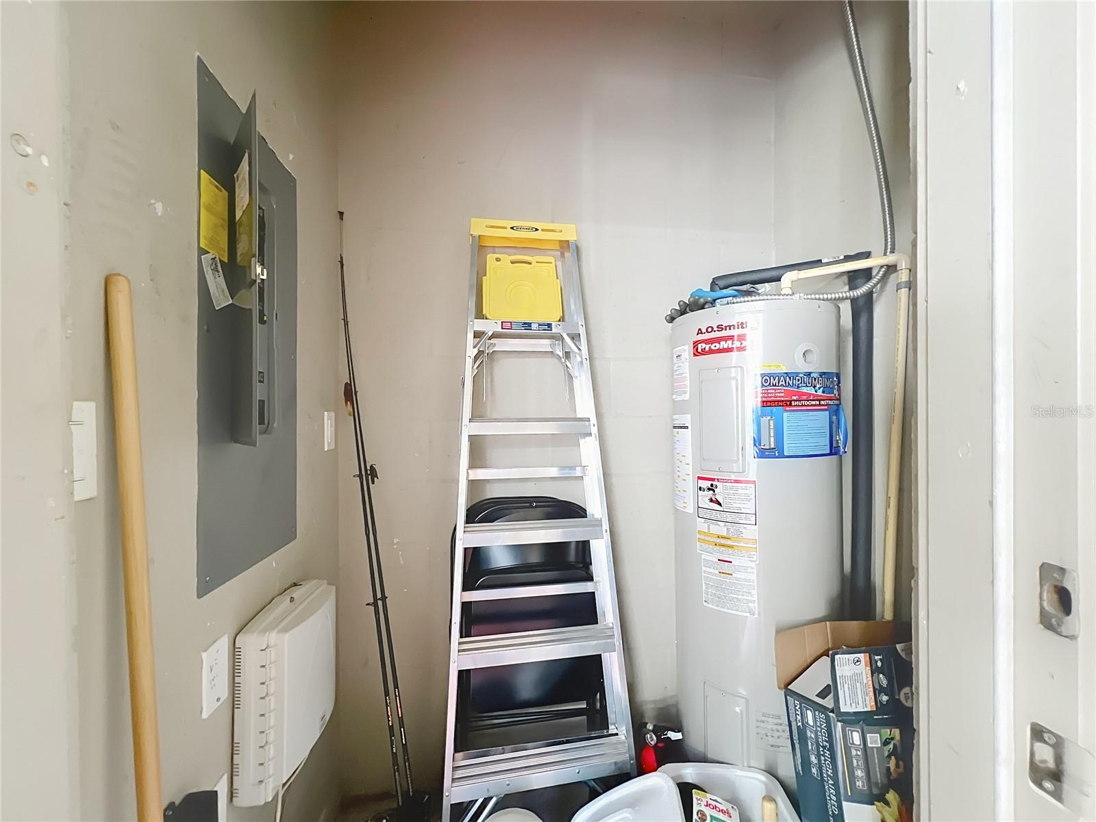 Lanai utility closet