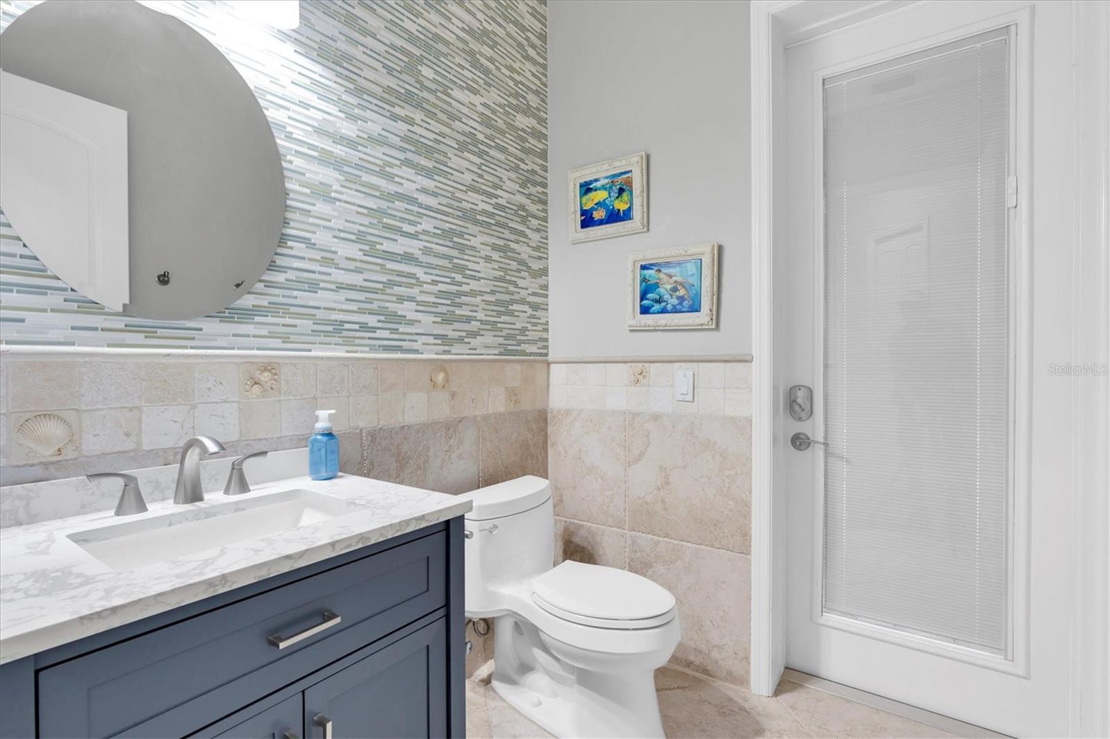 Half bath next to kitchen