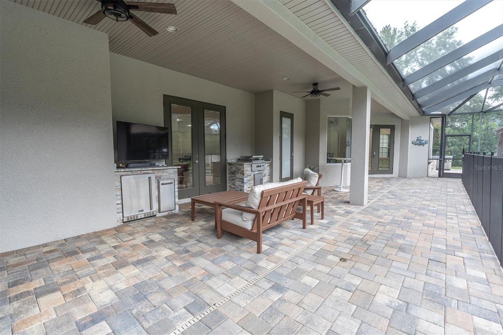 Patio with grill