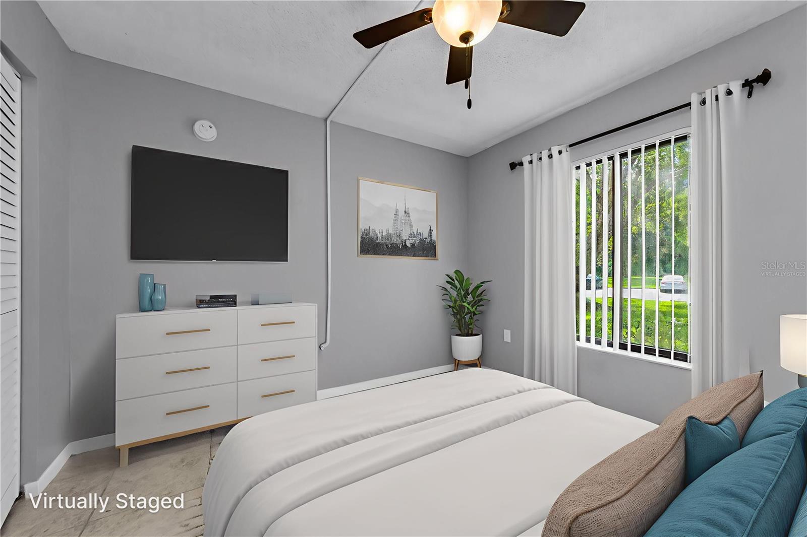 Virtually Staged Bedroom 1
