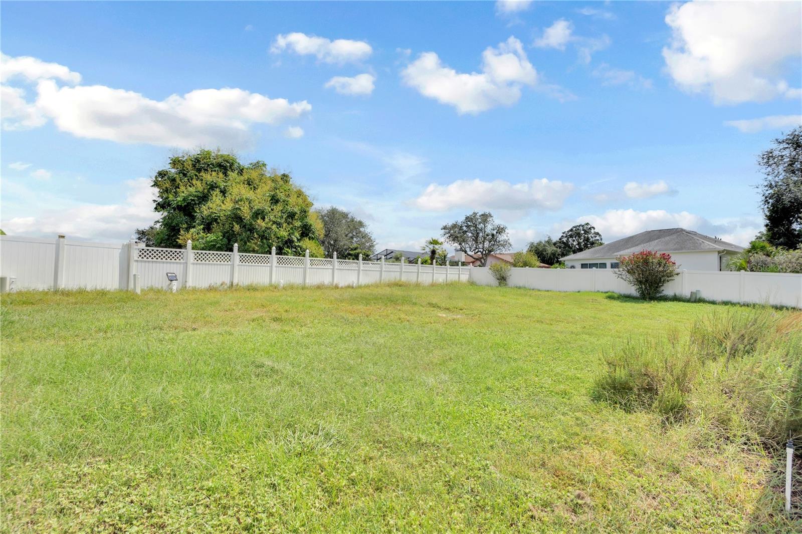 Fenced Backyard