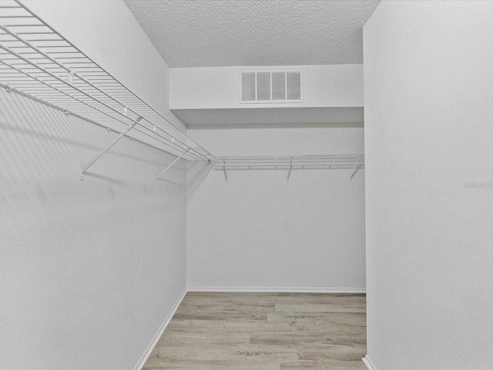 Walk in Closet in Master Suite