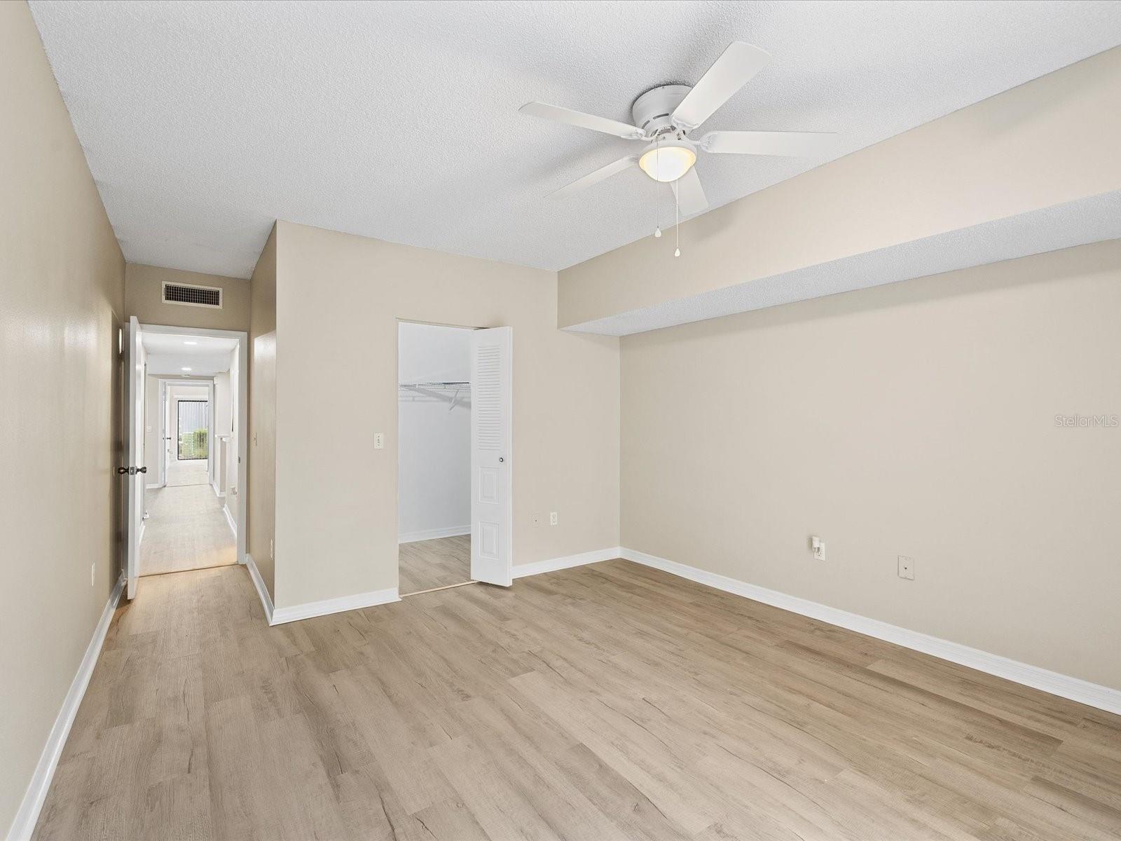 Spacious Second Bedroom with Huge Walk In Closet!