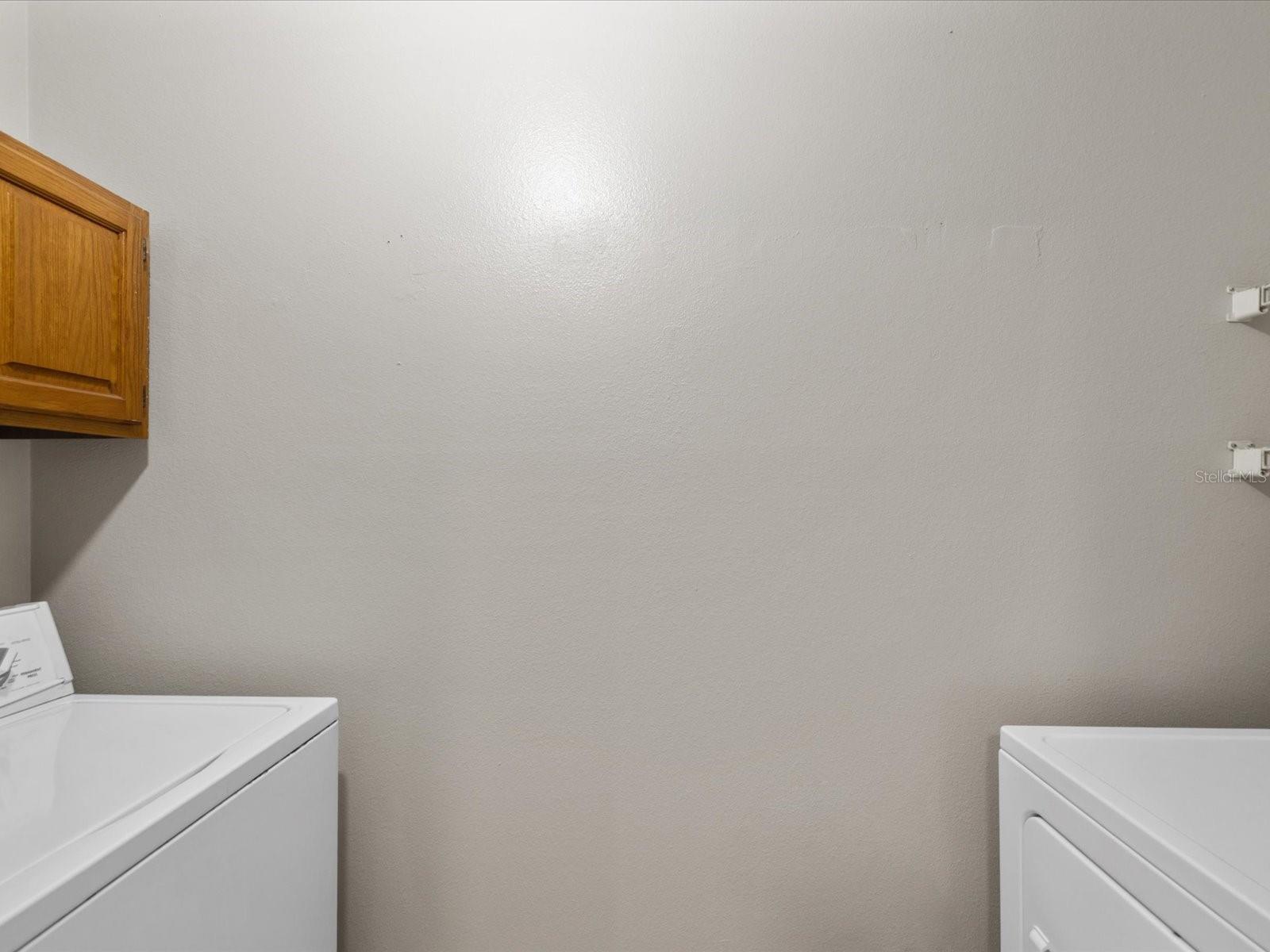 Indoor Laundry with NEW Whirlpool dryer!