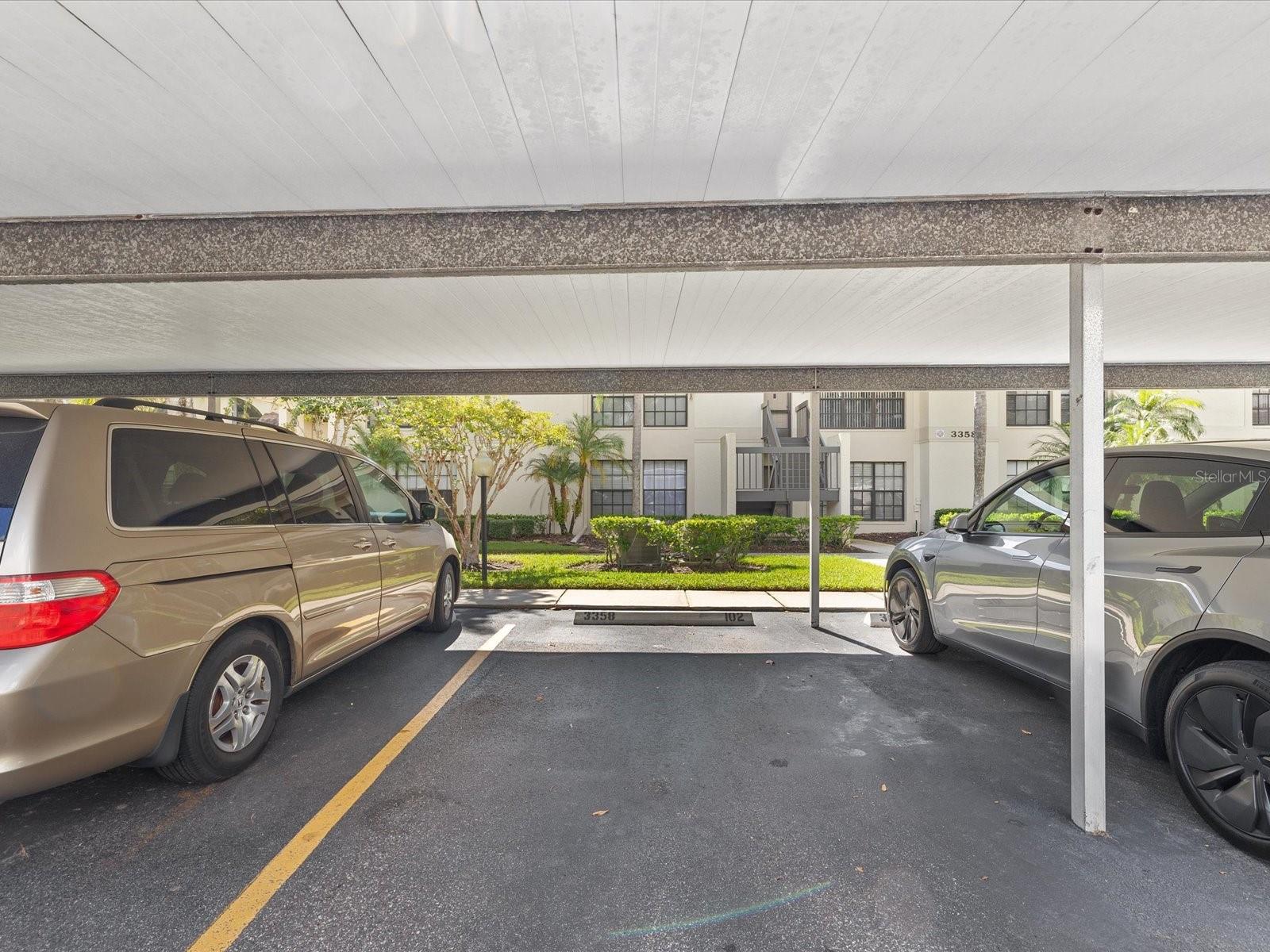 Fully Covered Carport!