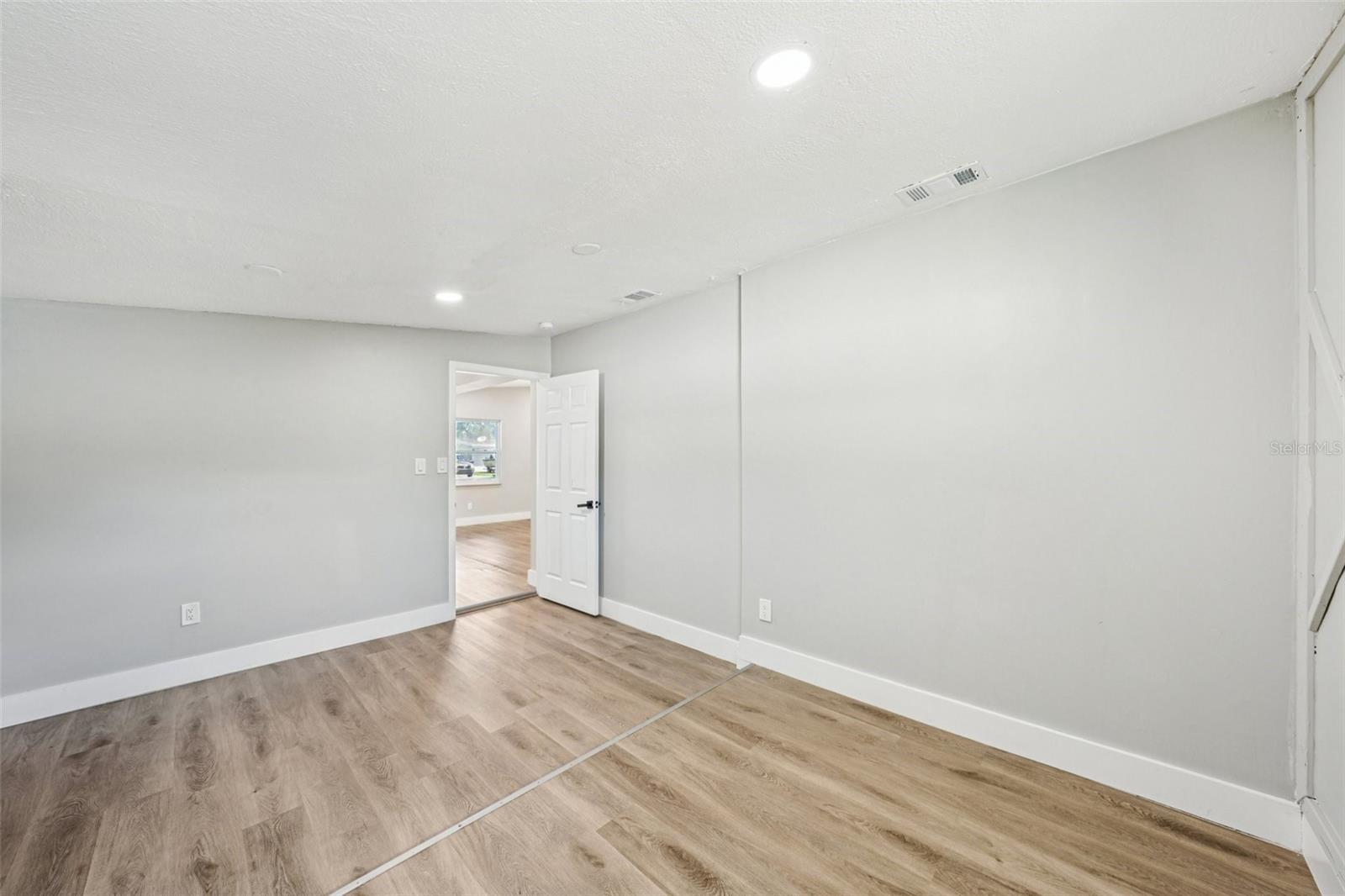 Third Bedroom located of Living Room with 2 closets