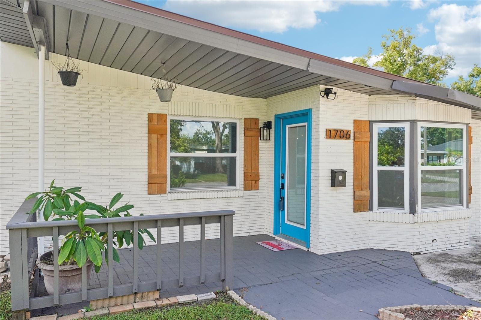 Inviting Front Porch entryway
