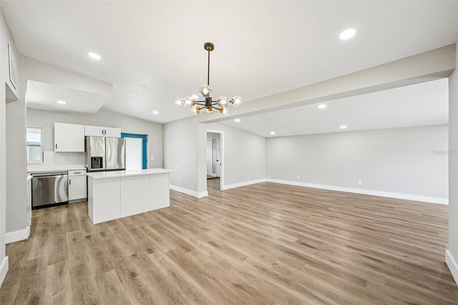 Dining area off kitchen spacious enough for full sized table