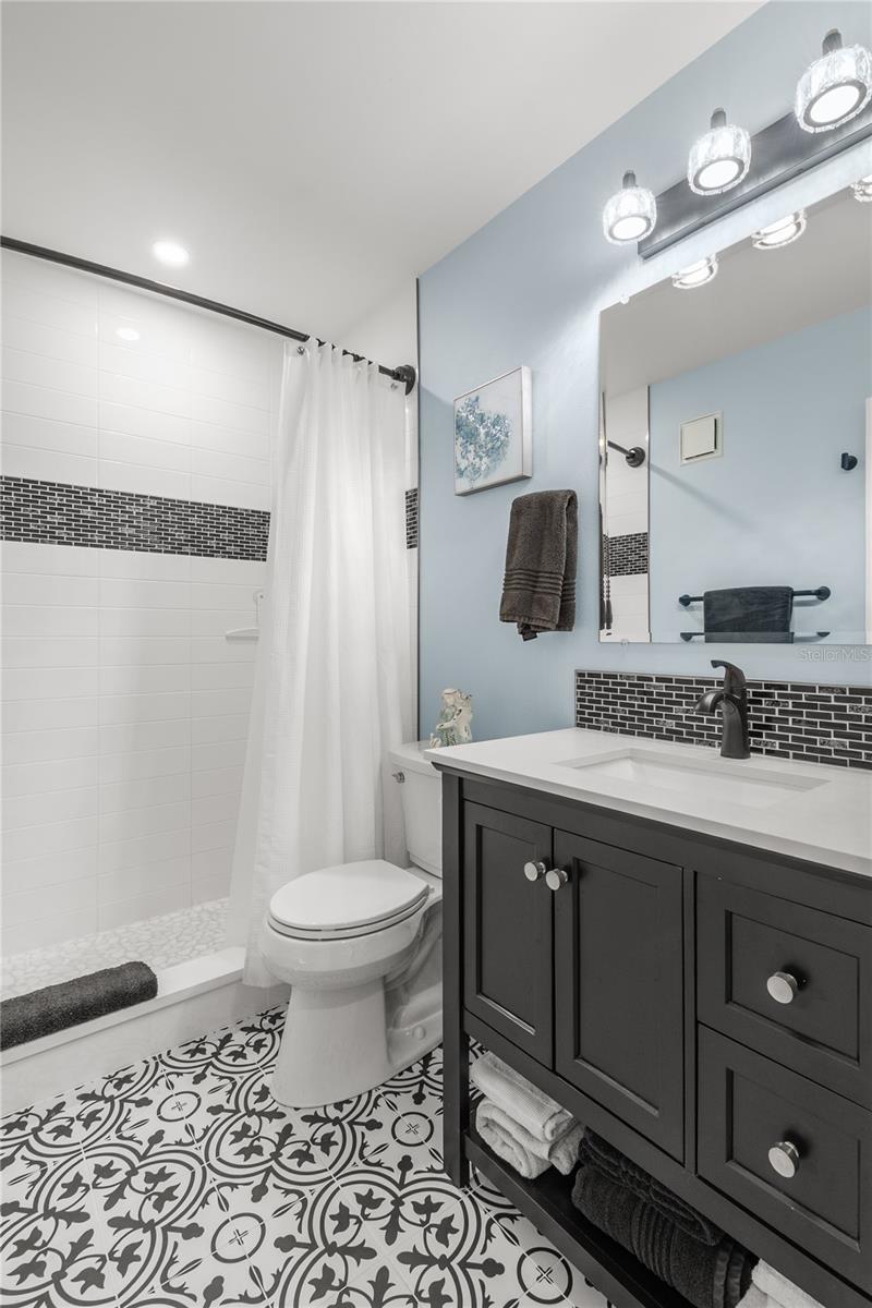 Hallway bathroom