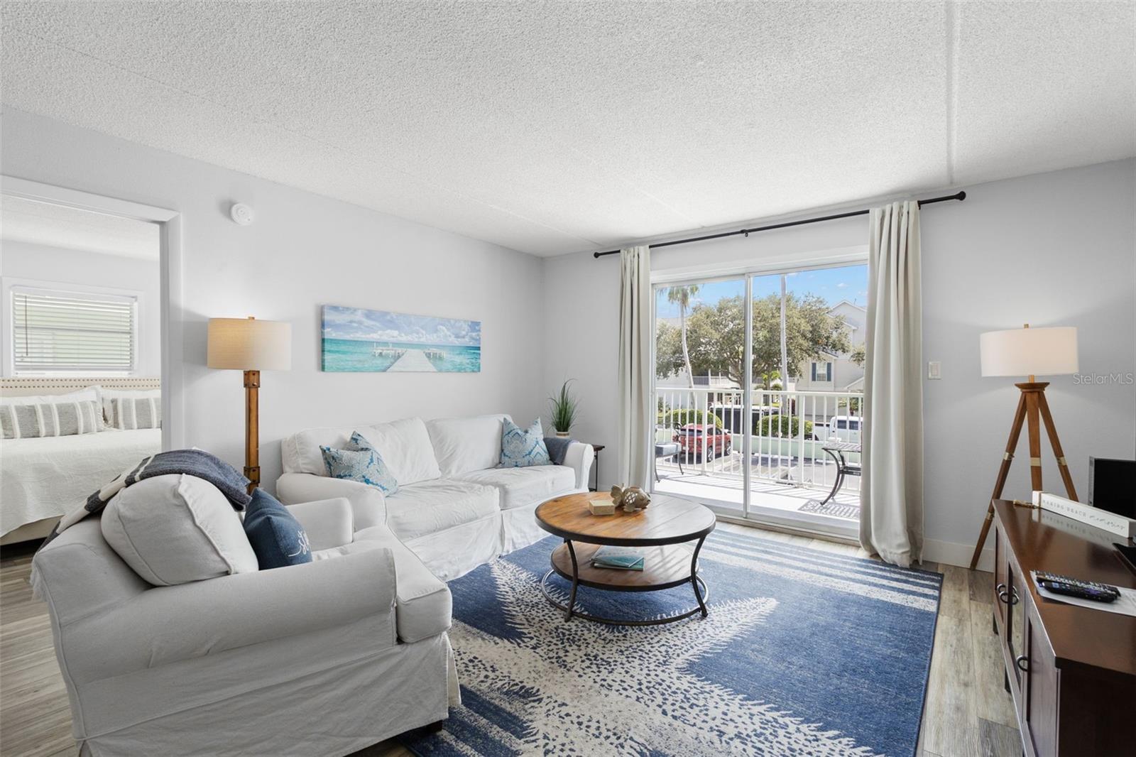 Living Area with Balcony