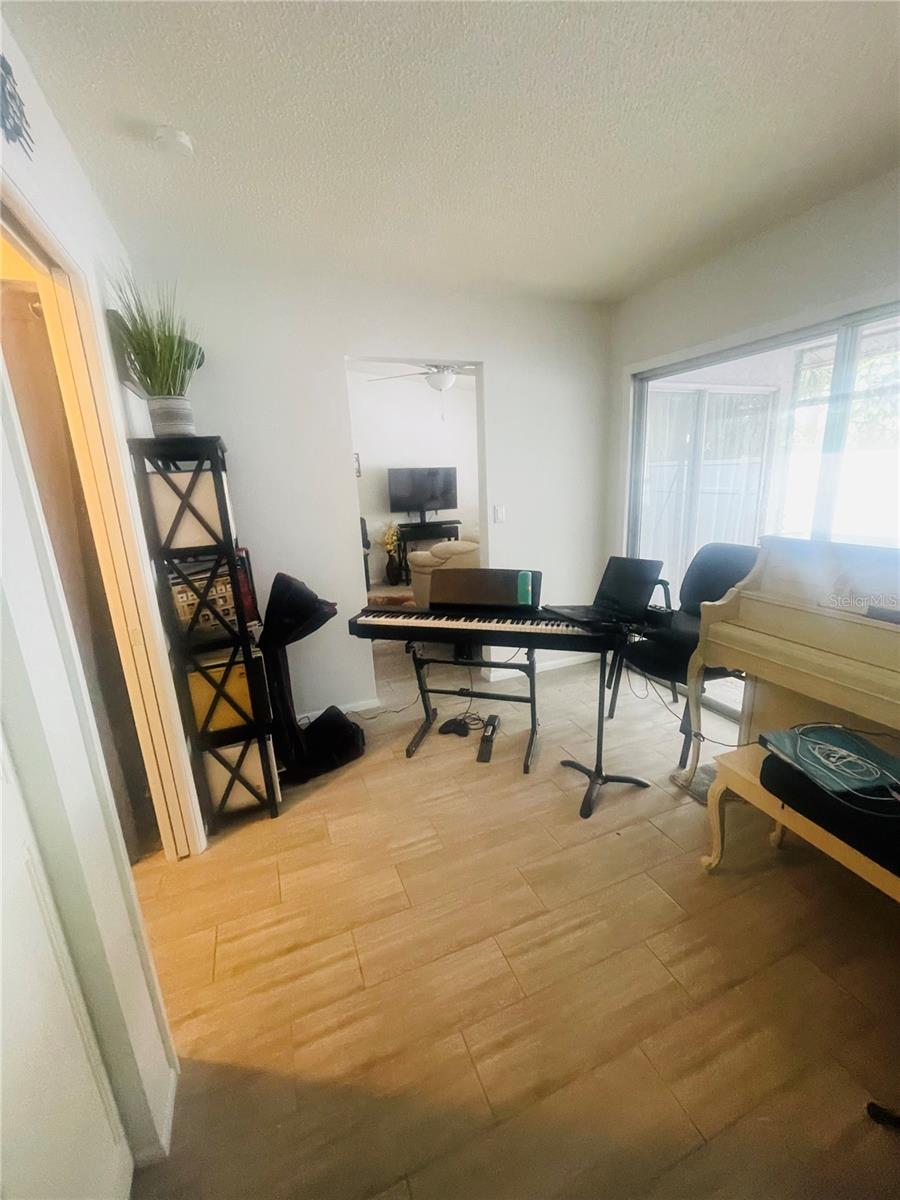 2nd bedroom has a piano in it and is used as a music room currently.