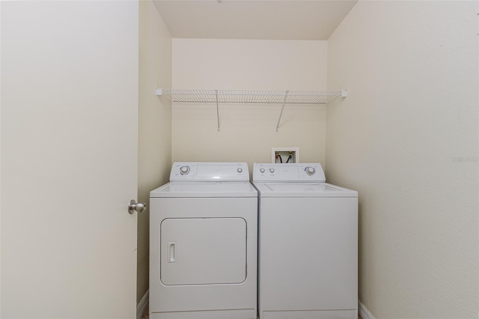 Washer and dryer stay if desired