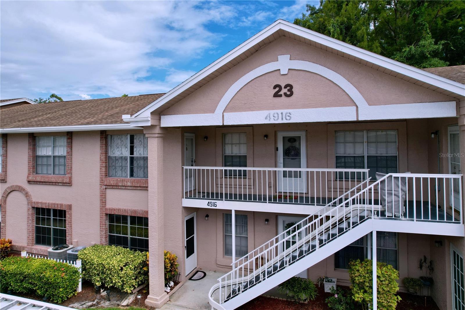 Front of Condo (first floor left condo)