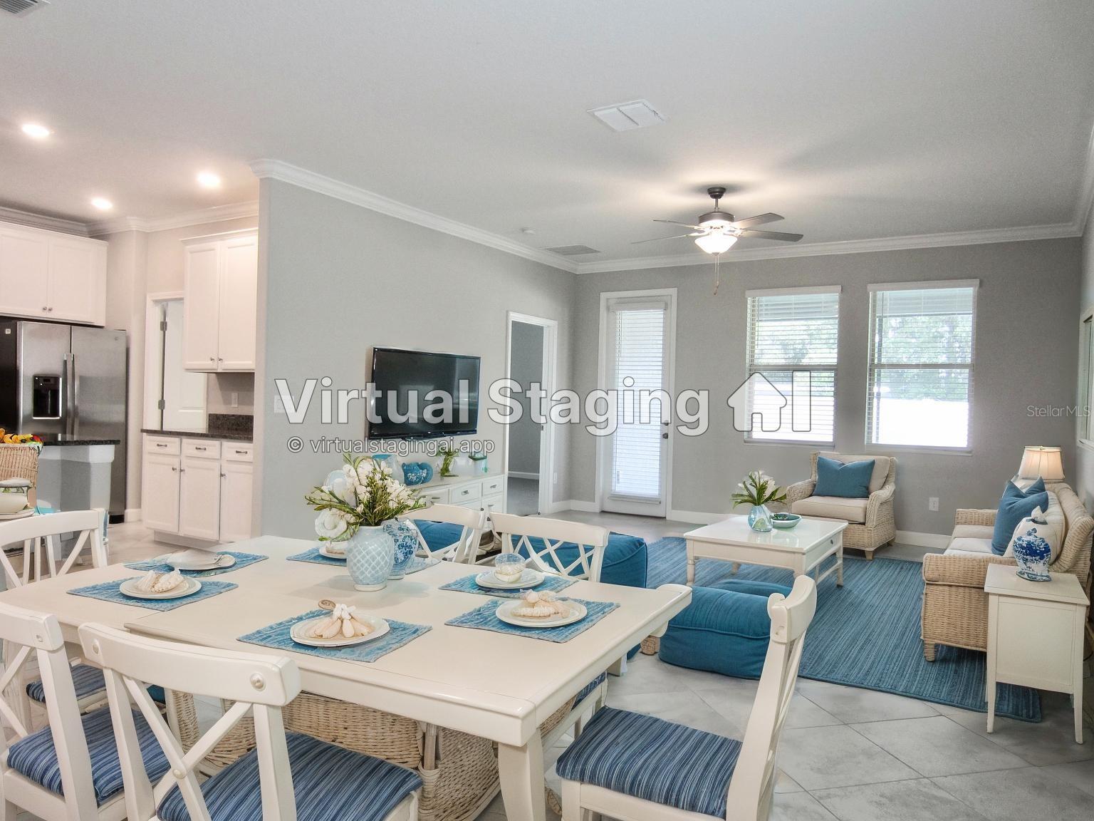 Living room staged