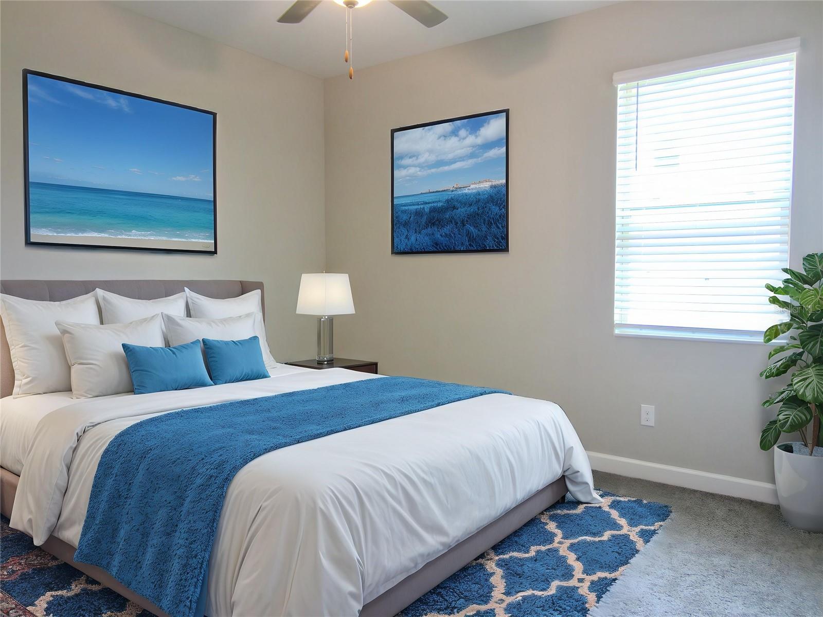 Bedroom #2 staged