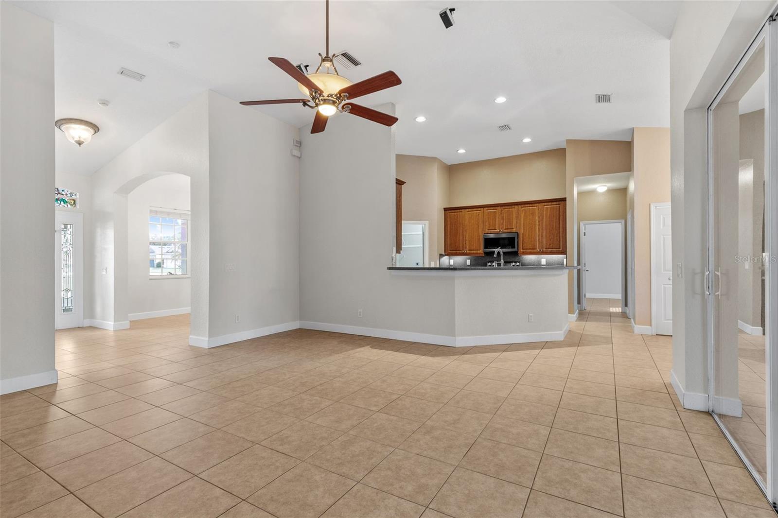 Family Room open to Kitchen