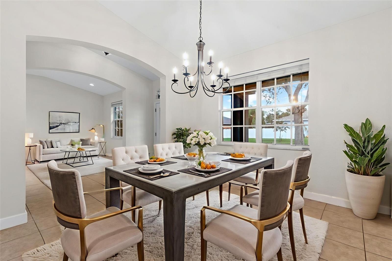 Virtually Staged Dining Room