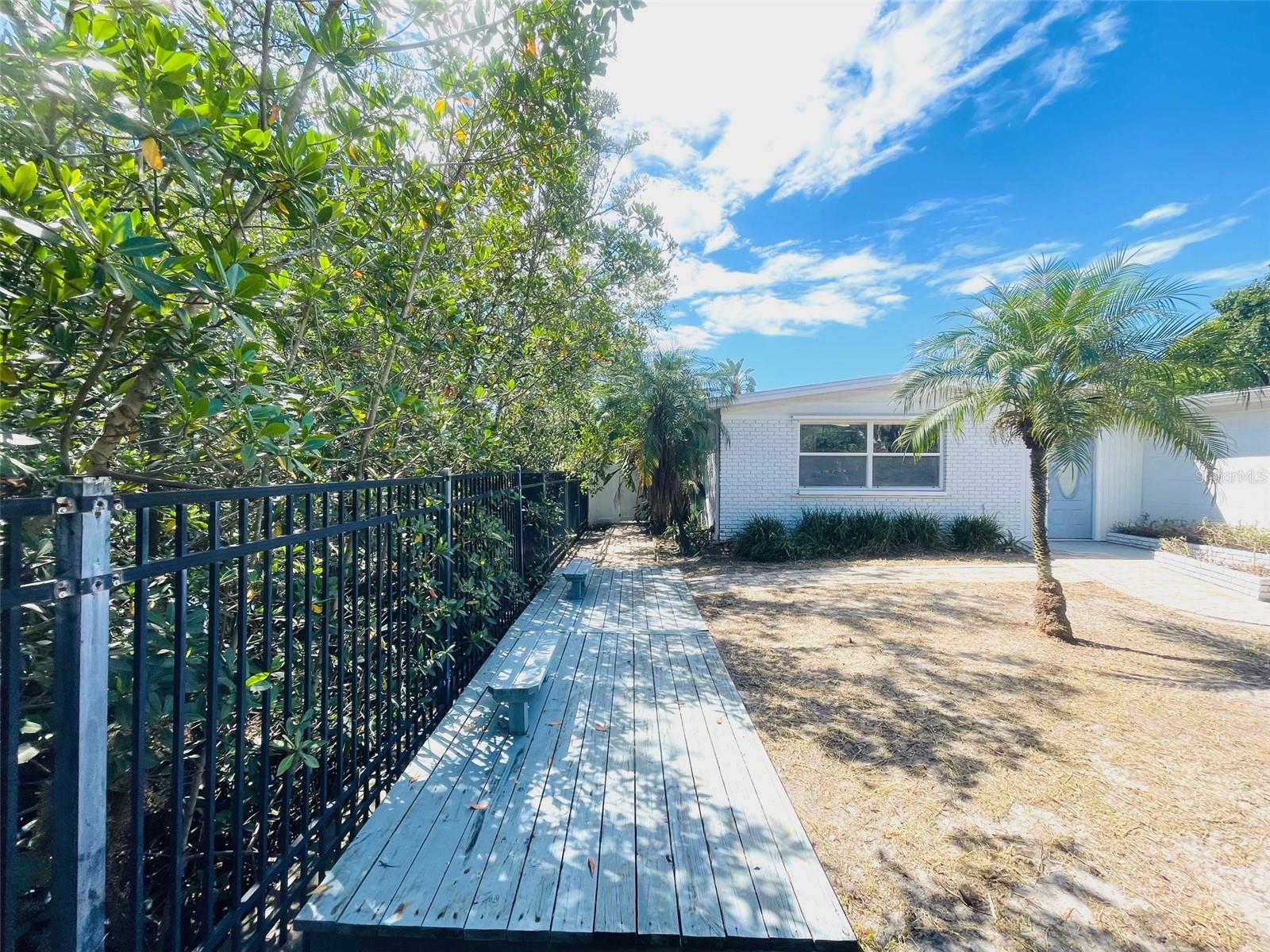 Front walk (south side)
