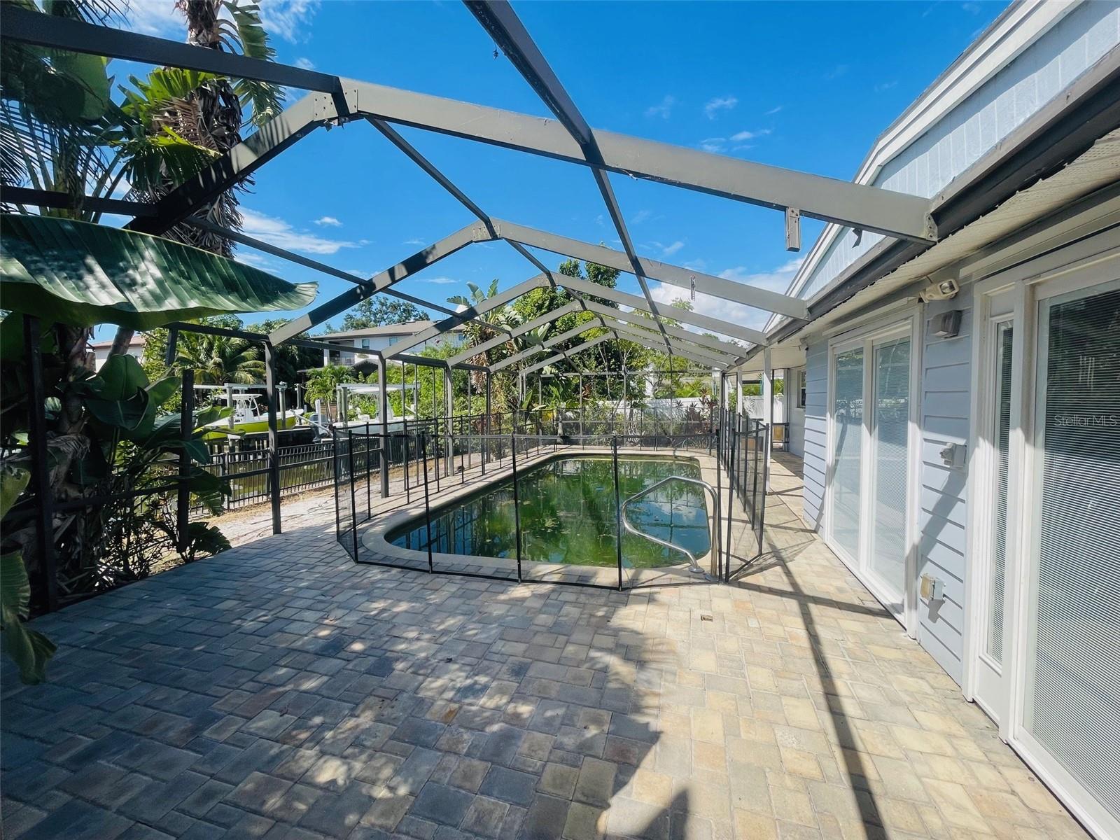 Pool and deck (west side)
