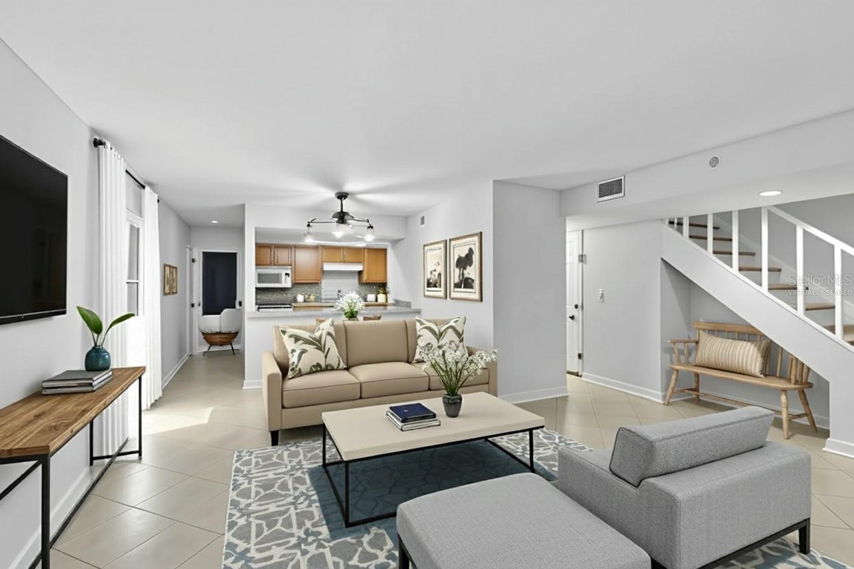 *VIRTUALLY STAGED* Great Room & Dining area