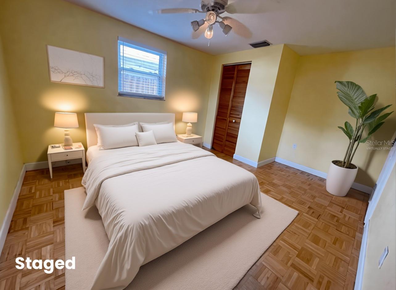 Virtually Staged Bedroom