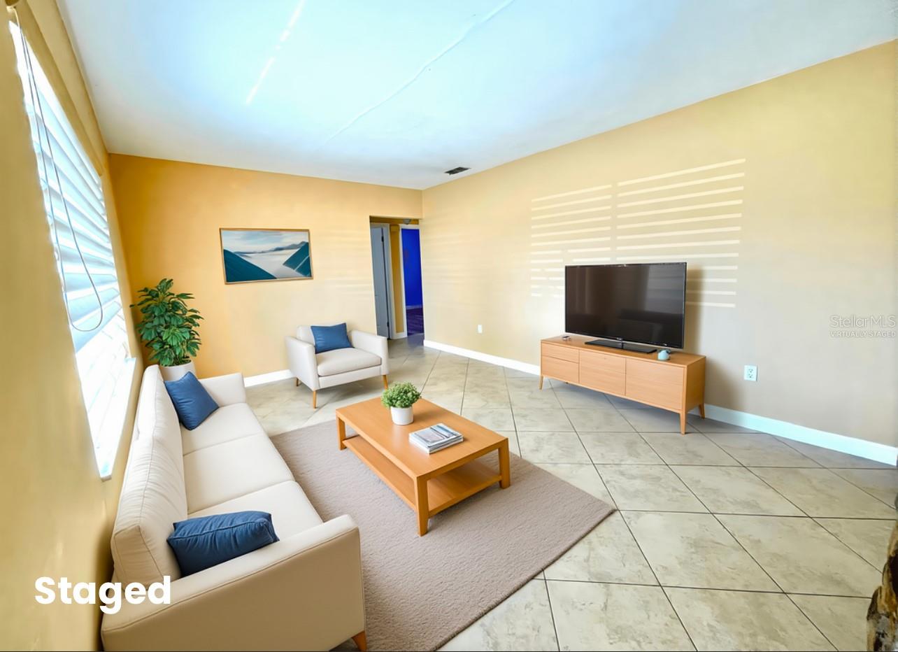 Virtually Staged Living Room