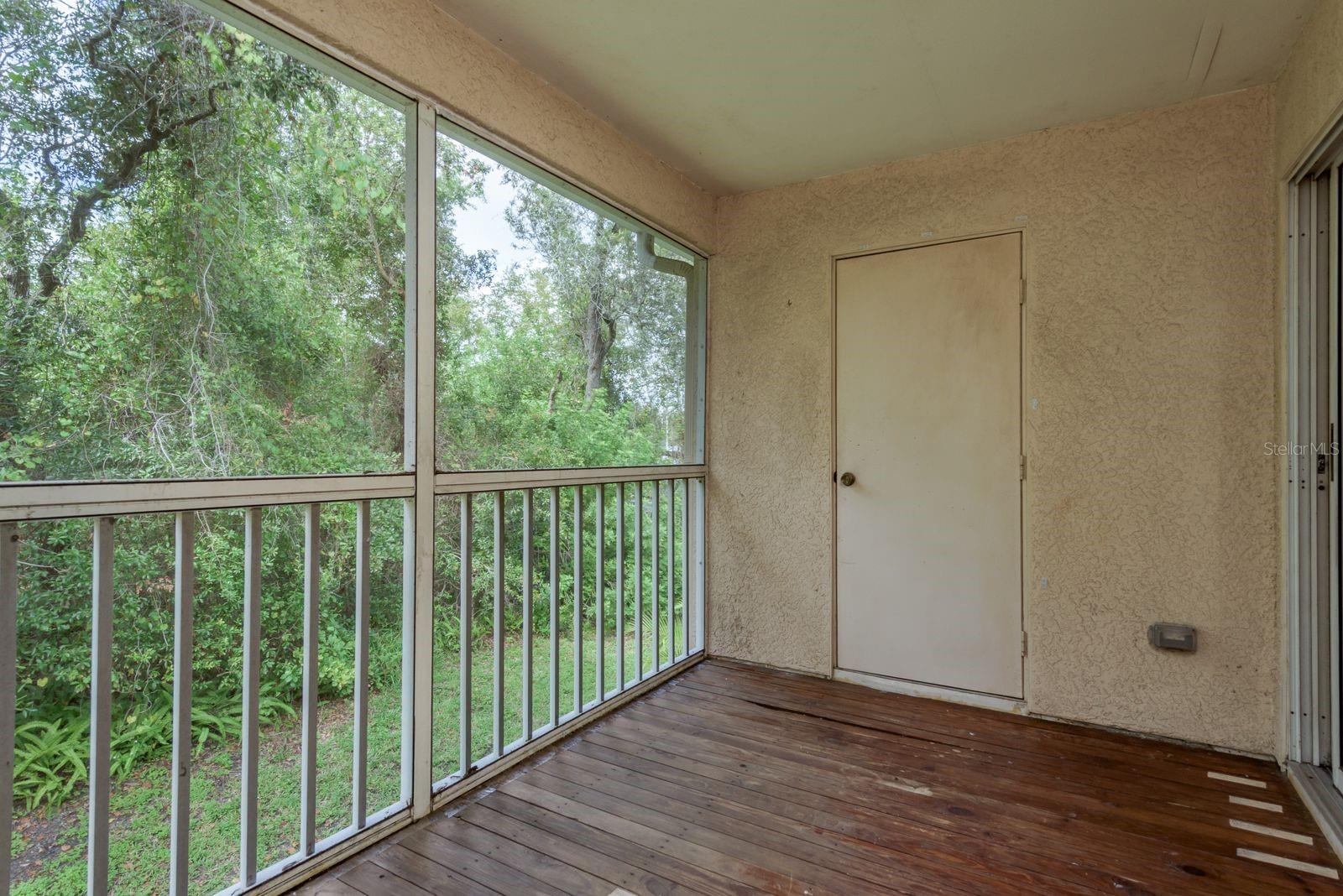 Upper Level Balcony with Storage