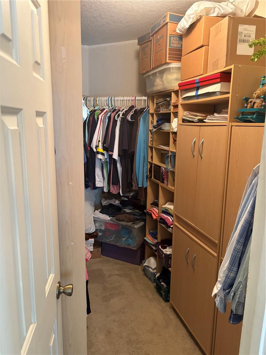 Primary walk in closet