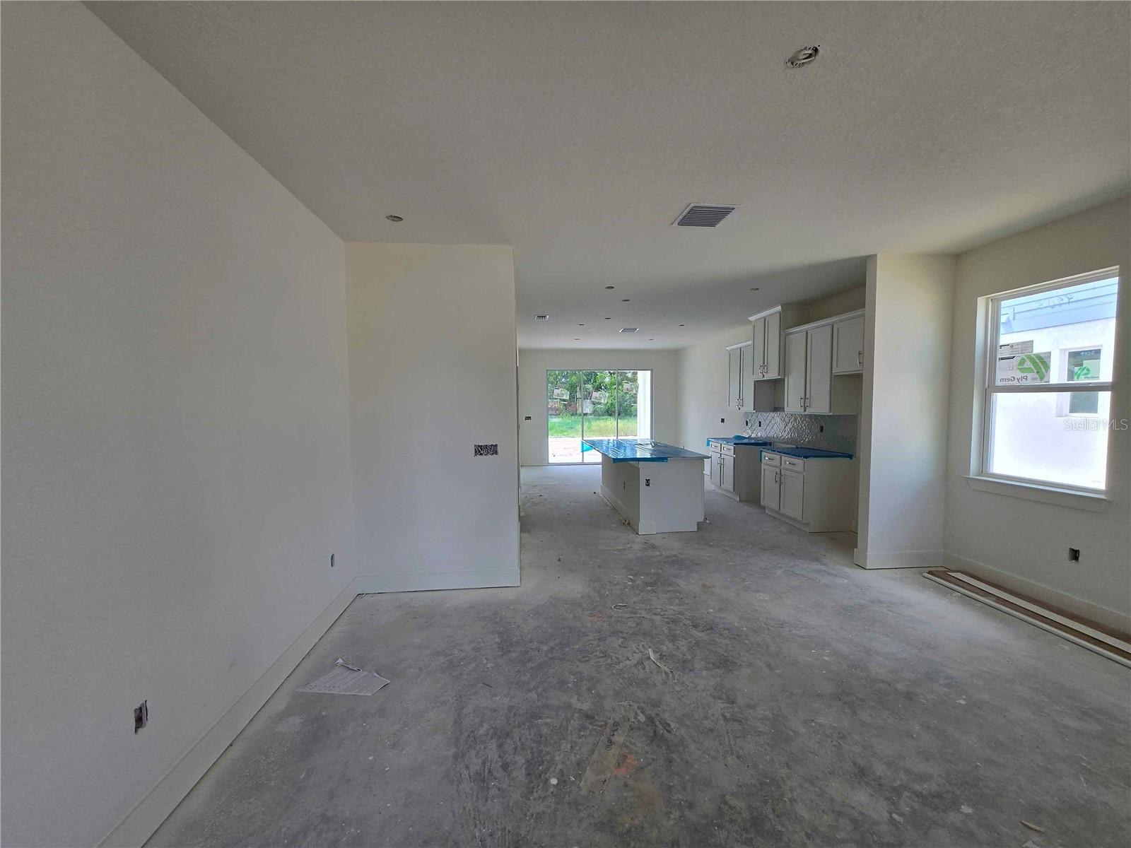 Open concept Living room and Kitchen