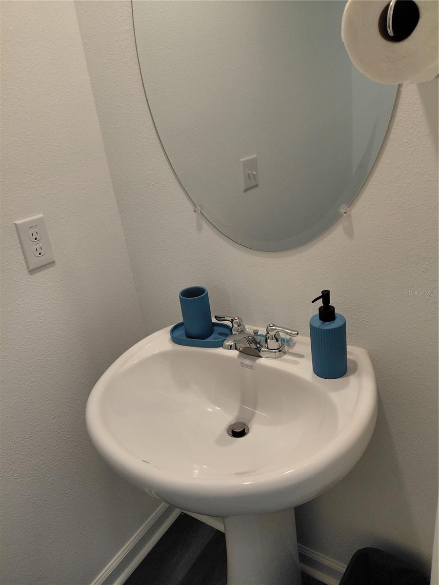 Lower-level half-bath