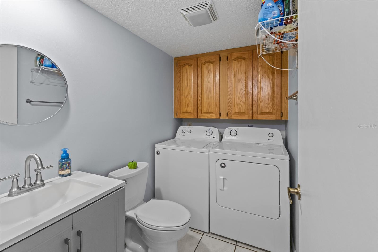 Half Bath and Laundry Room
