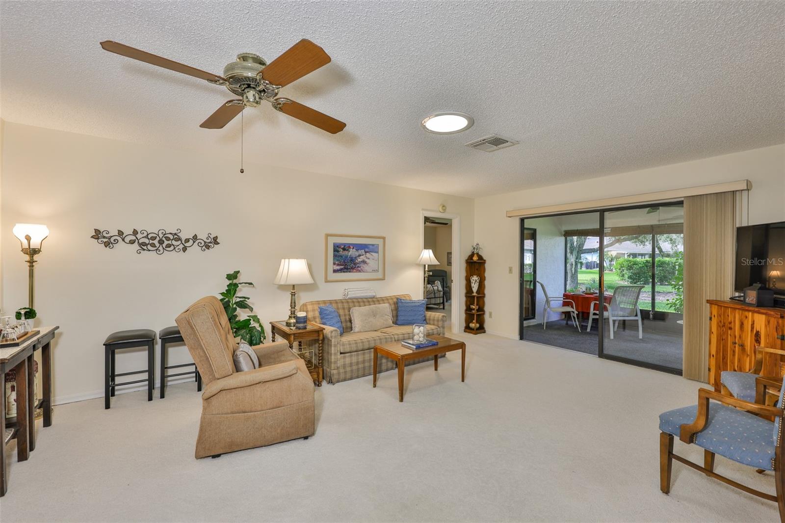 Looking out from the Dining Room into the Family Room