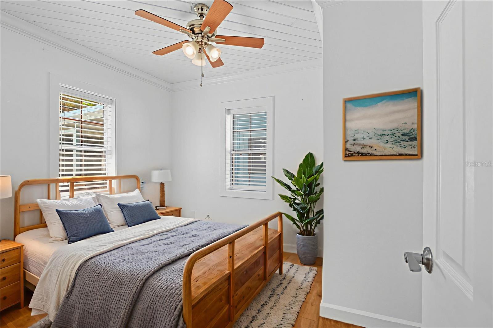 2nd option for 2nd bedroom offers  layout with closet storage and room for a queen bed or additional furnishings.