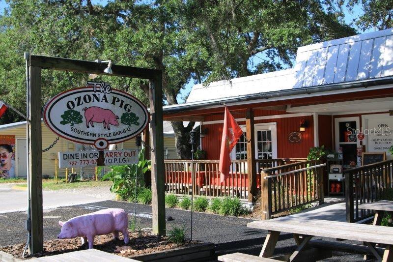Enjoy Ozona’s vibrant dining scene, including favorites like The Ozona Pig, known for its welcoming, laid-back atmosphere.